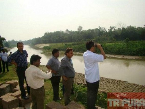 Work on Bangladeshi Ports for developing export-import through River Feni over bridge is underway Work on Bangladeshi Ports for developing export-import through River Feni over bridge is underway